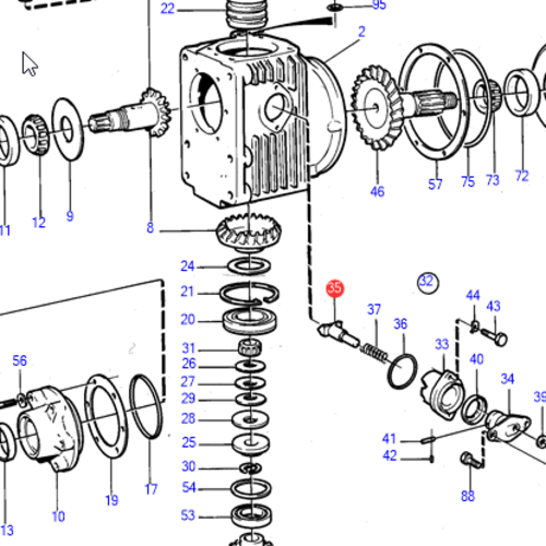 Volvo Penta Horquilla de engranaje Volvo Penta 23543582 - 851664