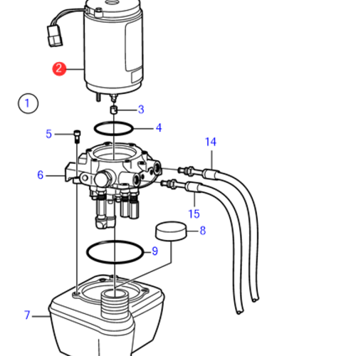 Volvo Penta Trimmpumpeneinheit Volvo Penta 21831047 - 3818340