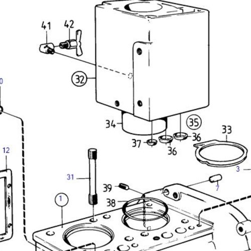 Volvo Penta Camisa de cilindro MD11/MD17 Volvo Penta 833830