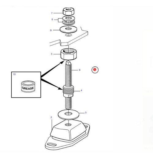 Volvo Penta Soporte de motor Volvo Penta 889839