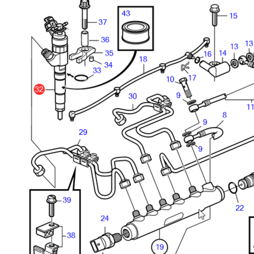 Volvo Penta Einspritzdüse Volvo Penta 3801858