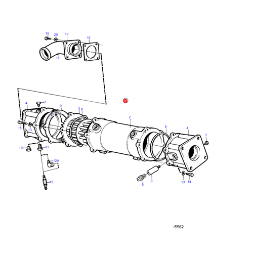 Volvo Penta Ölkühler Getriebe Volvo Penta 3825955 - 864207