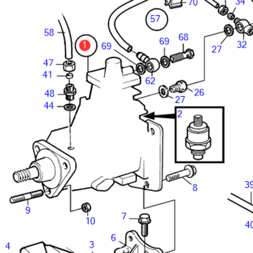 Volvo Penta Brandstofinjectiepomp TAMD22P-B Volvo Penta 3581134