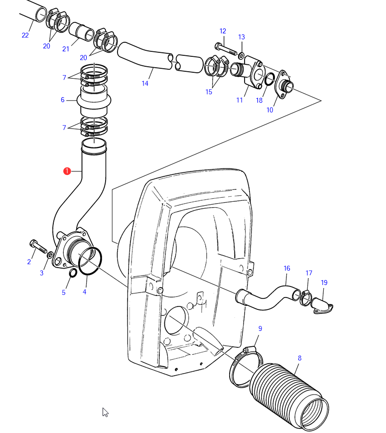 Auspuffrohr Volvo Penta 3581130