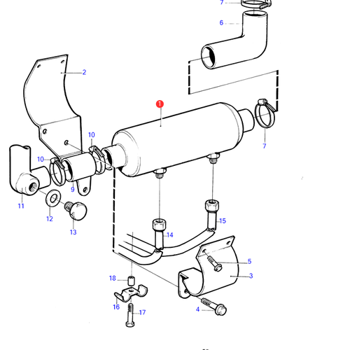 Volvo Penta Enfriador de aceite Volvo Penta 859757