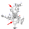 Volvo Penta Thermostaathuis 22 serie Volvo Penta 861570 - 859812