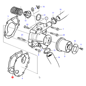 3580367 Volvo Penta Water pump gasket