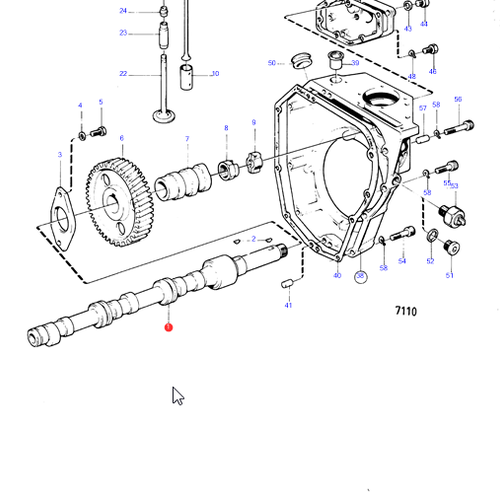 Volvo Penta Camshaft Volvo Penta 833159