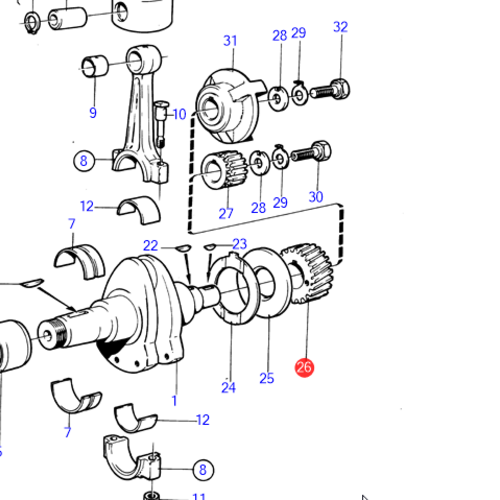 Volvo Penta Engranaje Volvo Penta 802588