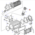 Volvo Penta Intercooler - enfriador de aire de carga D4 Volvo Penta 24078945 - 21781663