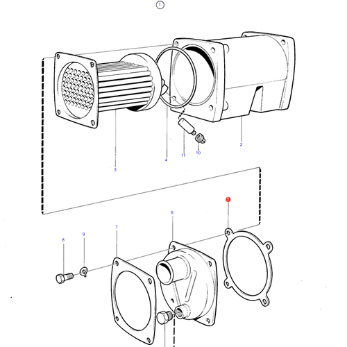 Volvo Penta Dichtung Ölkühler Volvo Penta 842597