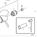 Volvo Penta Propellermoer Volvo Penta 21631162