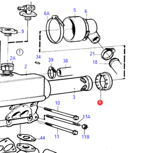 Volvo Penta Sleeve Volvo Penta 861609