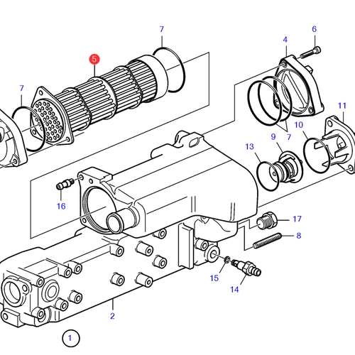 Volvo Penta Insert heat exchanger Volvo Penta 3842020