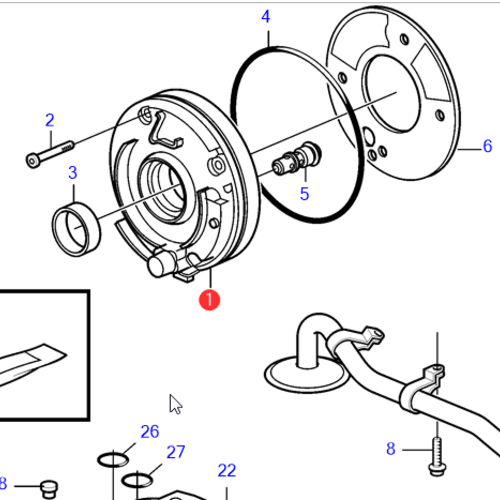 Volvo Penta Ölpumpe D3 Volvo Penta 30777092