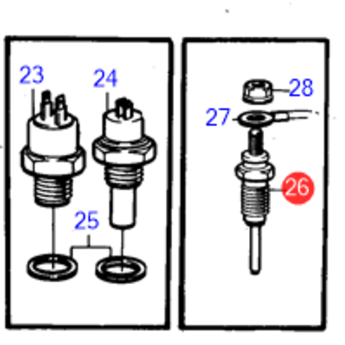 Volvo Penta Glow plug Volvo Penta 859854