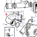 Volvo Penta Tubo de conexión turbo Volvo Penta 860401