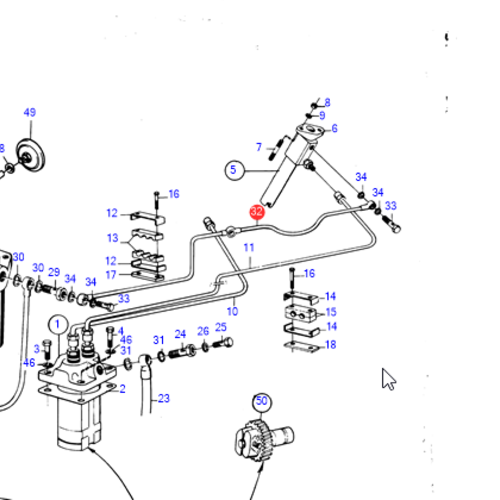 Volvo Penta Leak of line MD2 Volvo Penta 897411