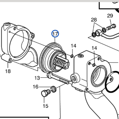 Volvo Penta Termostato Volvo Penta 21613426