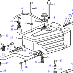 Expansietank D12 Volvo Penta 3886225