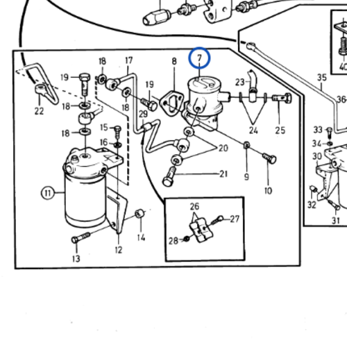 Volvo Penta Fuel delivery pump Volvo Penta 3582310