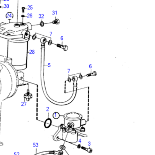 Volvo Penta Fuel hose Volvo Penta 840001