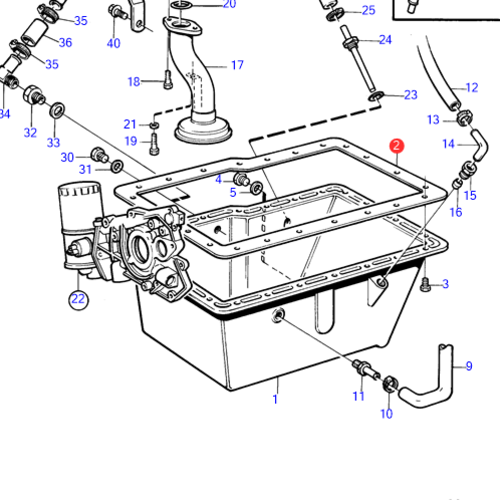 Volvo Penta Ölwanne MD22 Volvo Penta 859724