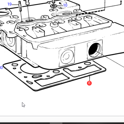 Volvo Penta Cylinder head gasket Volvo Penta 859094