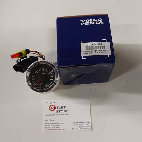 Volvo Penta Turbo pressure gauge 0-3 bar EVC Volvo Penta 874910