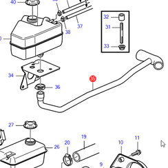 Cooling water hose Volvo Penta 3581098