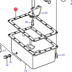 Oil pan gasket Volvo Penta 861822