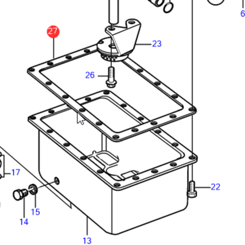 Volvo Penta Carterpan pakking Volvo Penta 861822