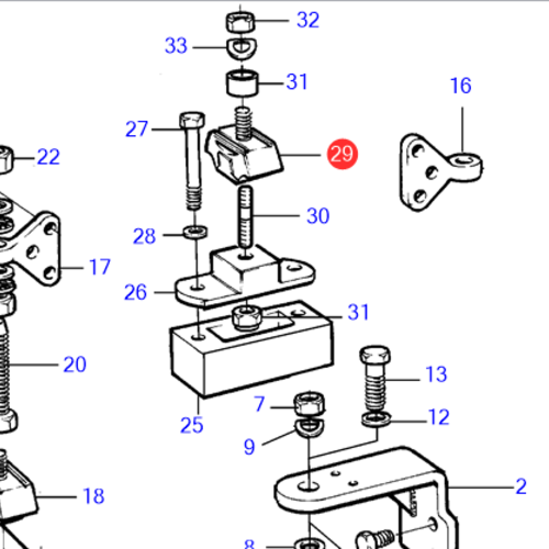 Volvo Penta Motorlager Volvo Penta 840845