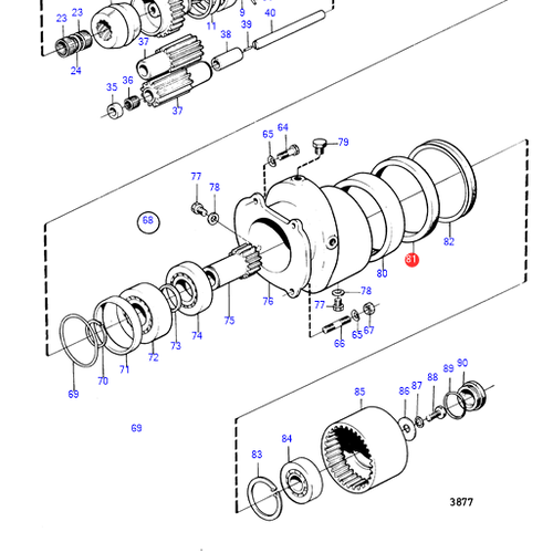 Volvo Penta Oil seal Volvo Penta 942950