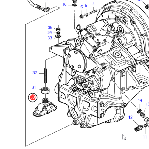 Volvo Penta Motorlager Volvo Penta 3886942