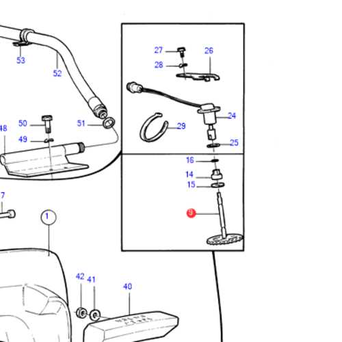 Volvo Penta Trim positie tandwiel Volvo Penta 852984