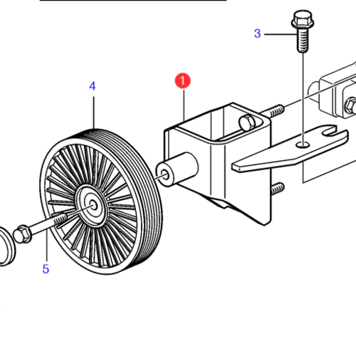 Volvo Penta Adapter für Servolenkungspumpe Volvo Penta 3887324