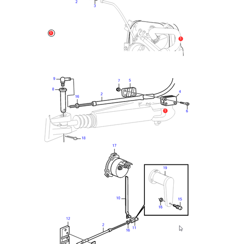 Volvo Penta Roerstandaanwijzer kit Volvo Penta 3594073