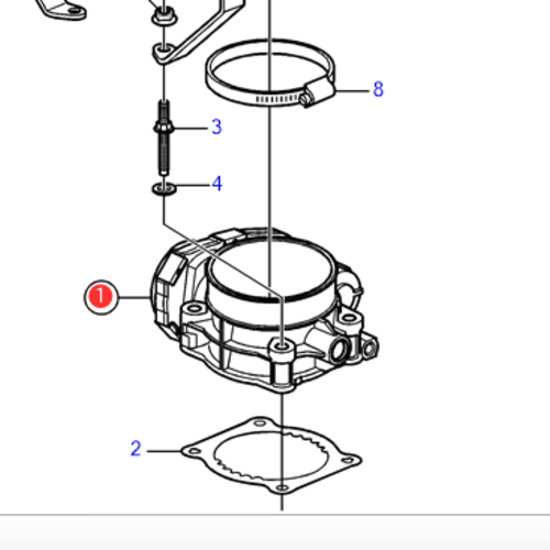 Throttle body Volvo Penta 21141689