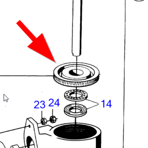 Volvo Penta Engranaje de tornillo Volvo Penta 897662 - 897663