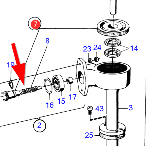 Volvo Penta Schneckenradsatz Volvo Penta 897662 - 897663