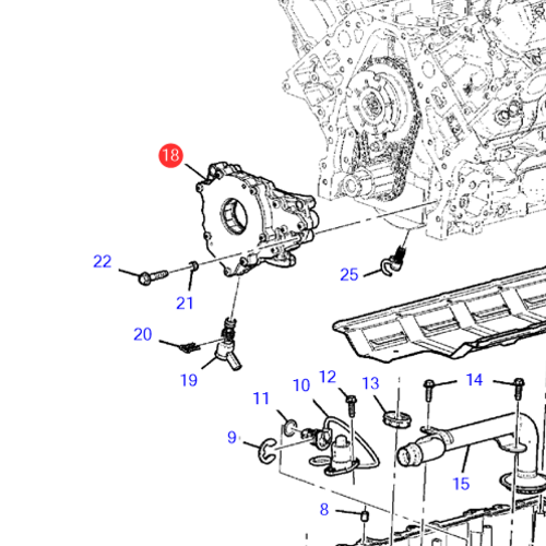 Volvo Penta Oliepomp Volvo Penta 22925792