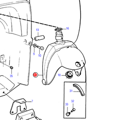 Lenkgabel Volvo Penta 872845