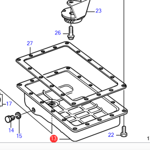 Volvo Penta Auffangwanne Volvo Penta 21265546