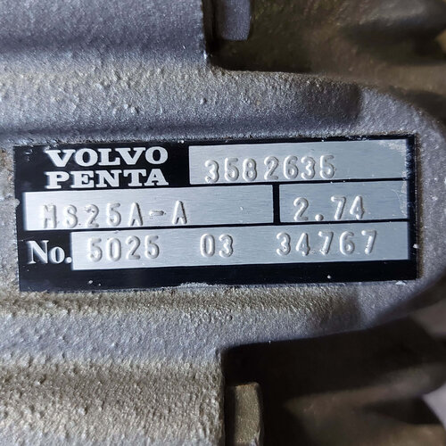 Volvo Penta Keerkoppeling MS25A-A Volvo Penta 3582635
