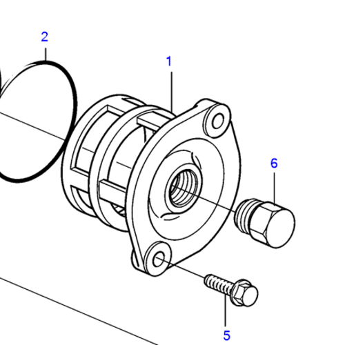 Volvo Penta Thermostat housing Volvo Penta 888456