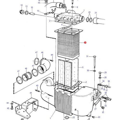 Volvo Penta Nachkühlerelement Volvo Penta 866622