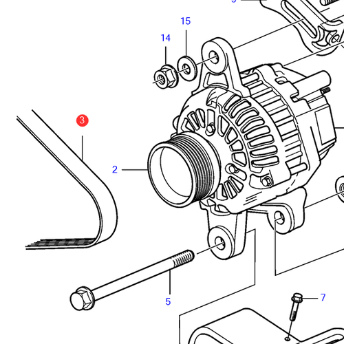 Volvo Penta Correa de transmisión Volvo Penta 21951188