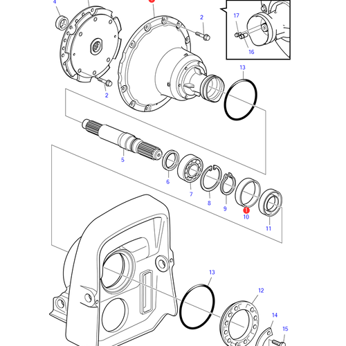 Volvo Penta Bell housing Volvo Penta 22876823 - 21440998