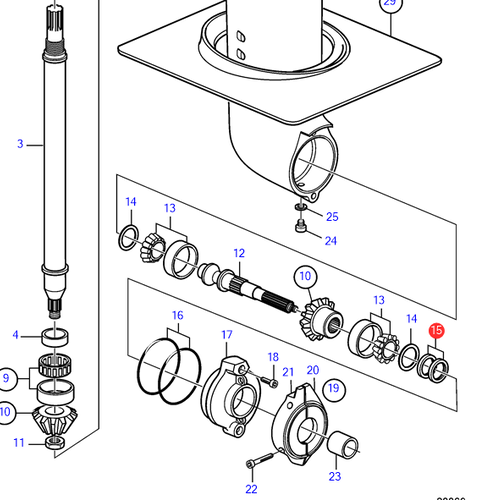 Volvo Penta Oil seal Volvo Penta 3593663